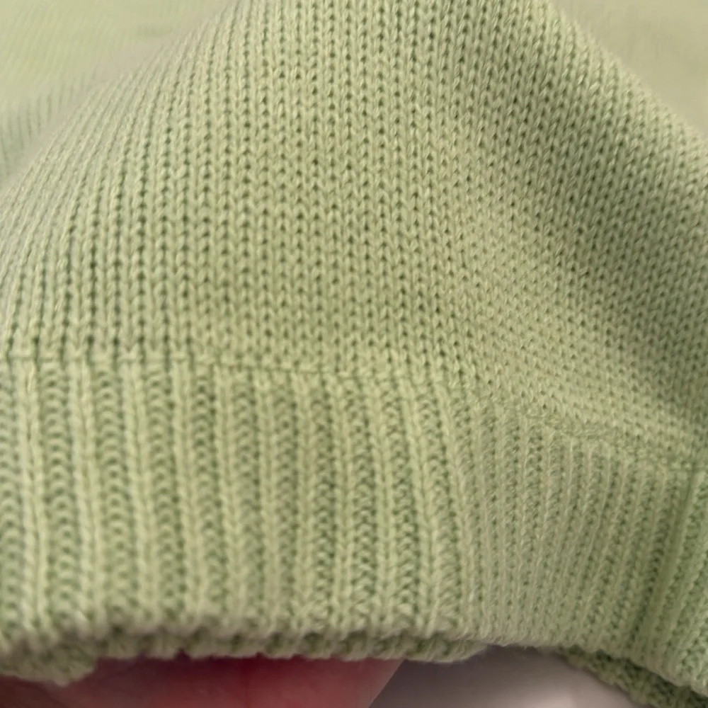 Sanrio Keroppi Light Green Embroidered Skimmer Cardigan Sweater - Picture 9 of 10